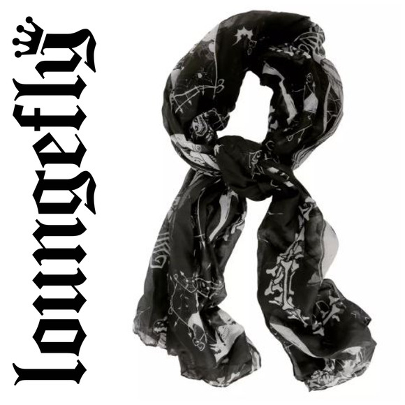 NWT Loungefly x Disney Nightmare Before Christmas Cameos Oblong Scarf Hot Topic - Picture 1 of 9